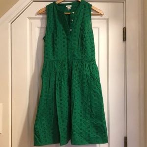J Crew Factory eyelet shirtdress